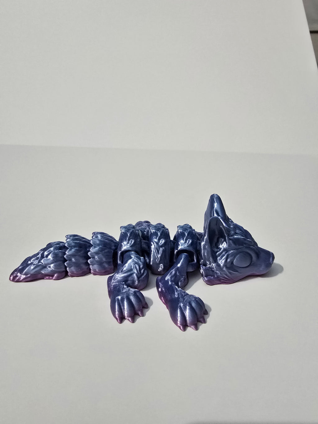 Wolf Pup 3D Printed Figurine - Unique and Eye-Catching Toy Figure for Collectors