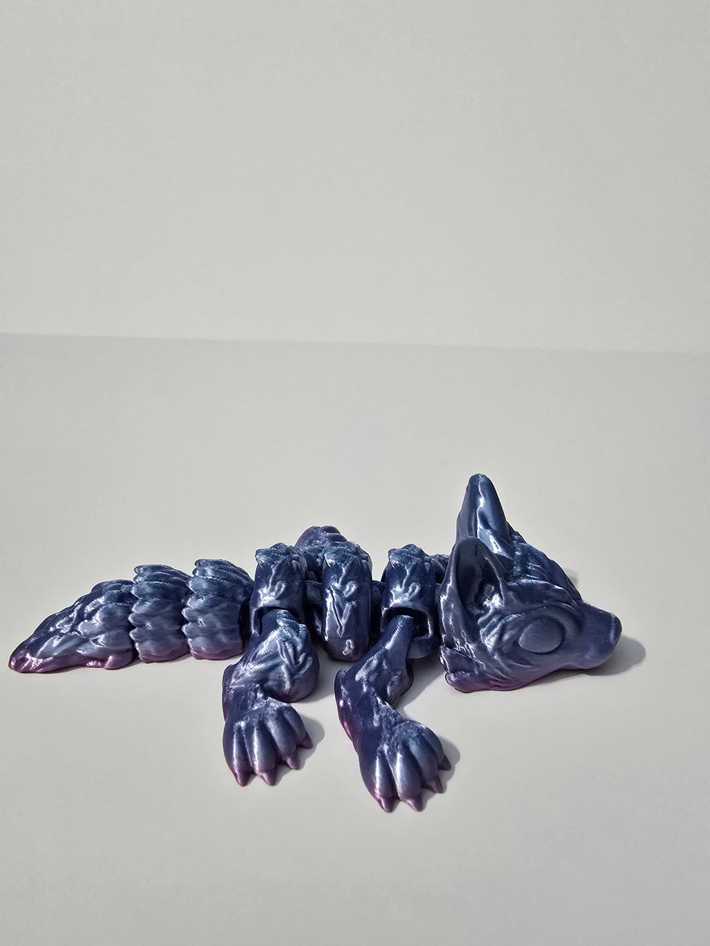 Wolf Pup 3D Printed Figurine - Unique and Eye-Catching Toy Figure for Collectors