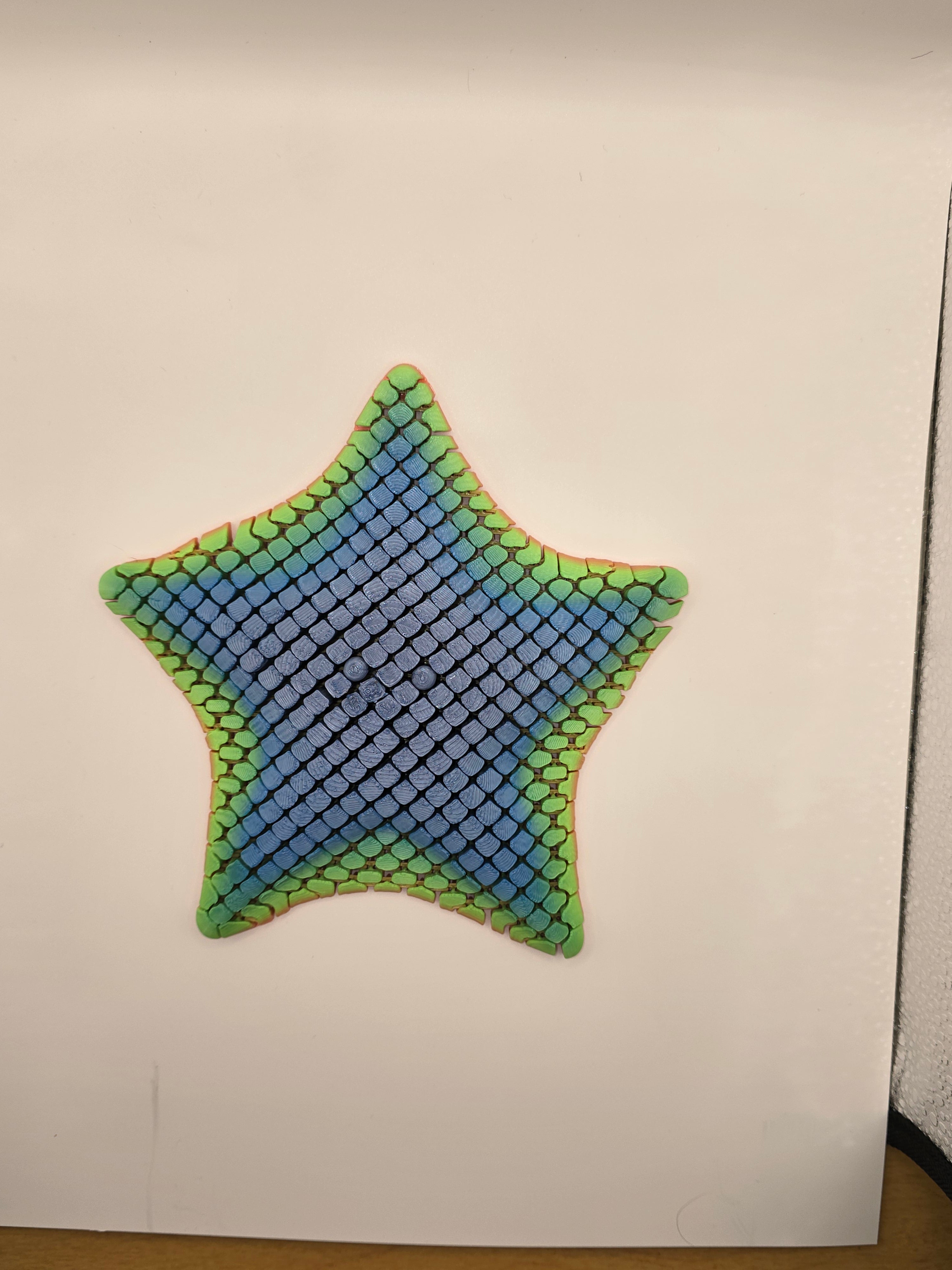 Colorful 3D Printed Star Fidget Toy - Very Flexible and Enjoyable
