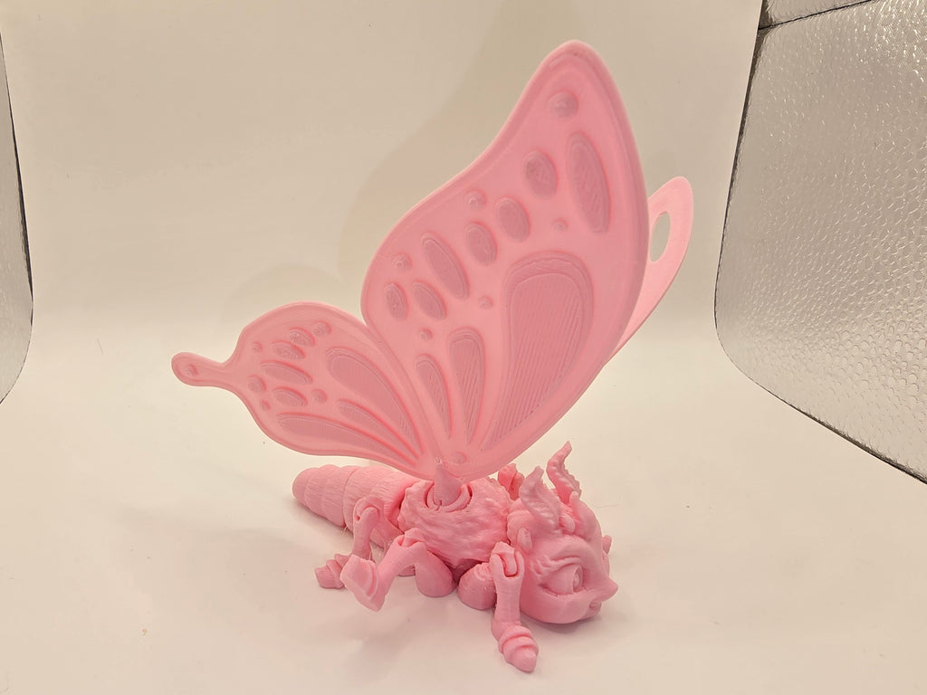 Monarch Caterpillar Figurine - Unique Design & High-Quality PLA Filament - Colorful Options Available - Ideal for Collectors & Enthusiasts - Versatile Use for Any Occasion
