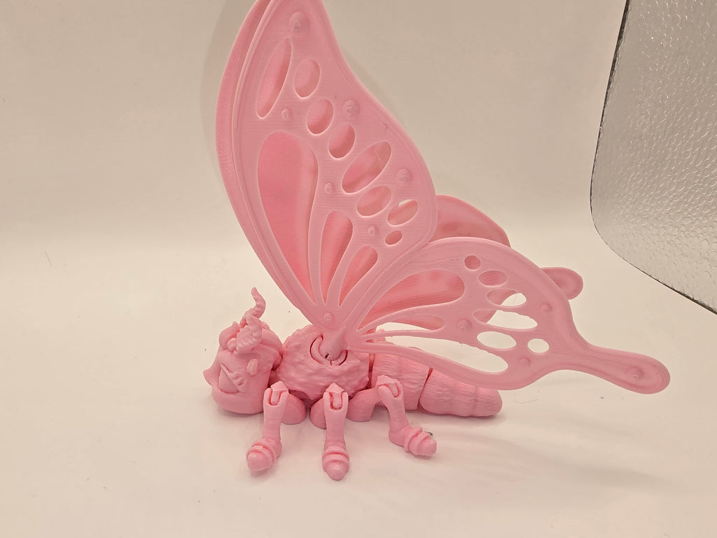 Monarch Caterpillar Figurine - Unique Design & High-Quality PLA Filament - Colorful Options Available - Ideal for Collectors & Enthusiasts - Versatile Use for Any Occasion