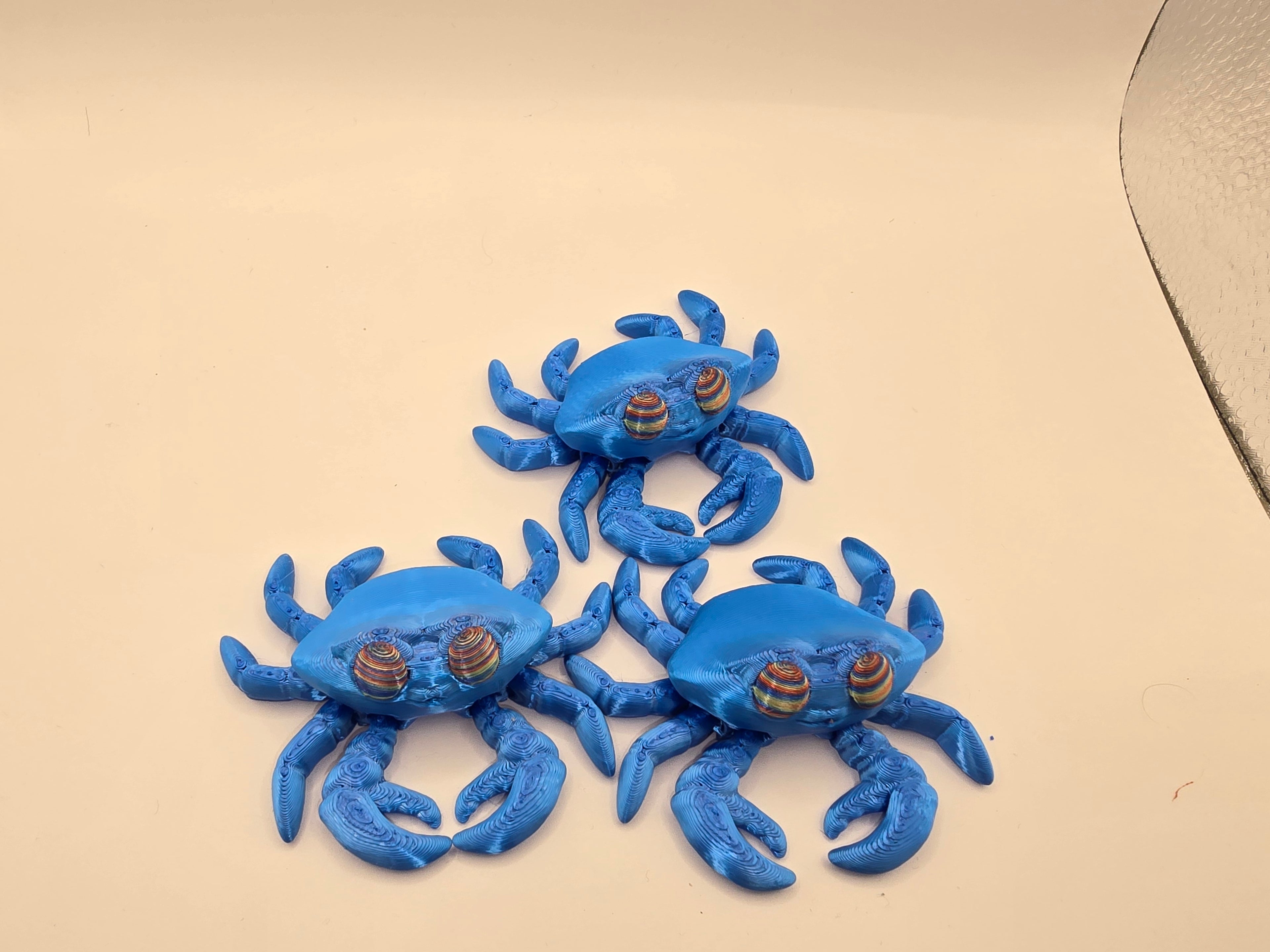 cute crabs 3d printed fidget