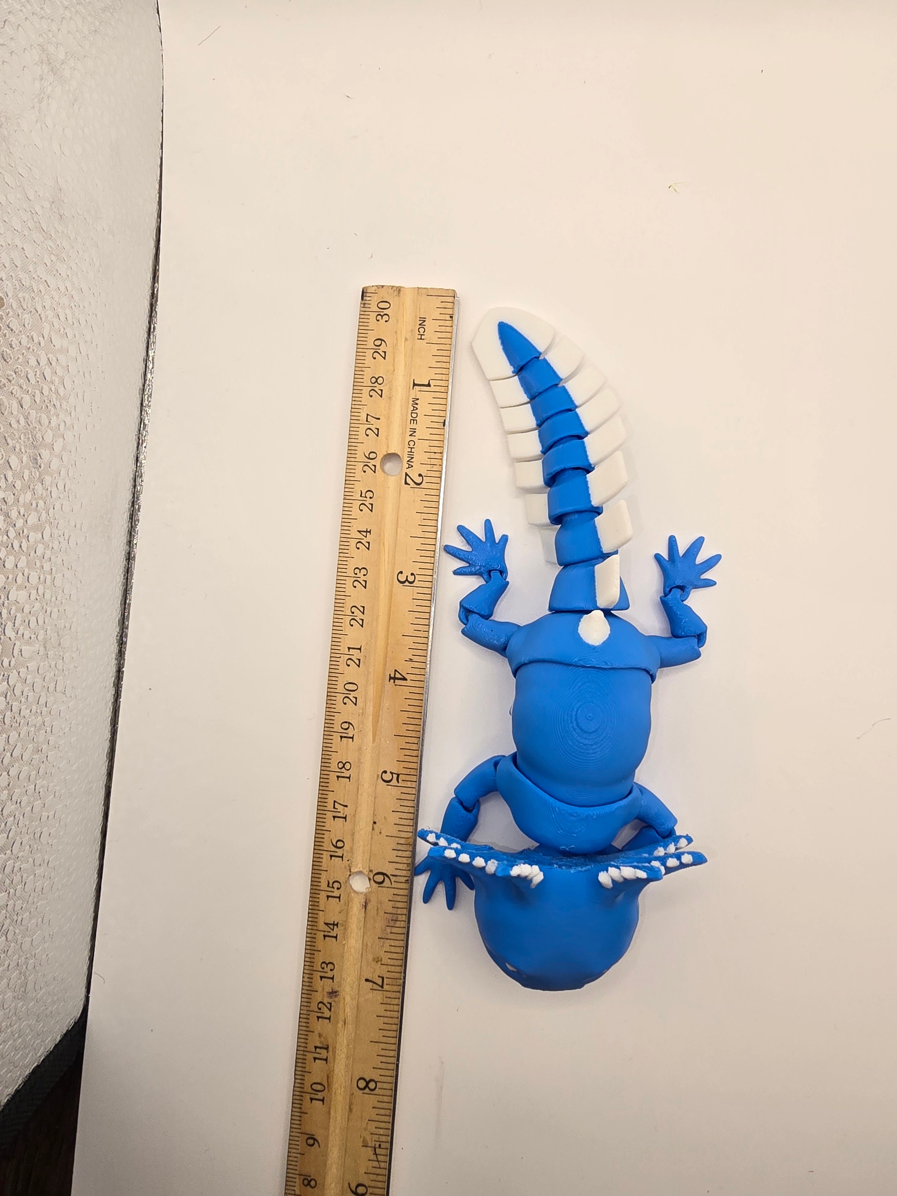 axolotl dragon flexable fidget 3d printed