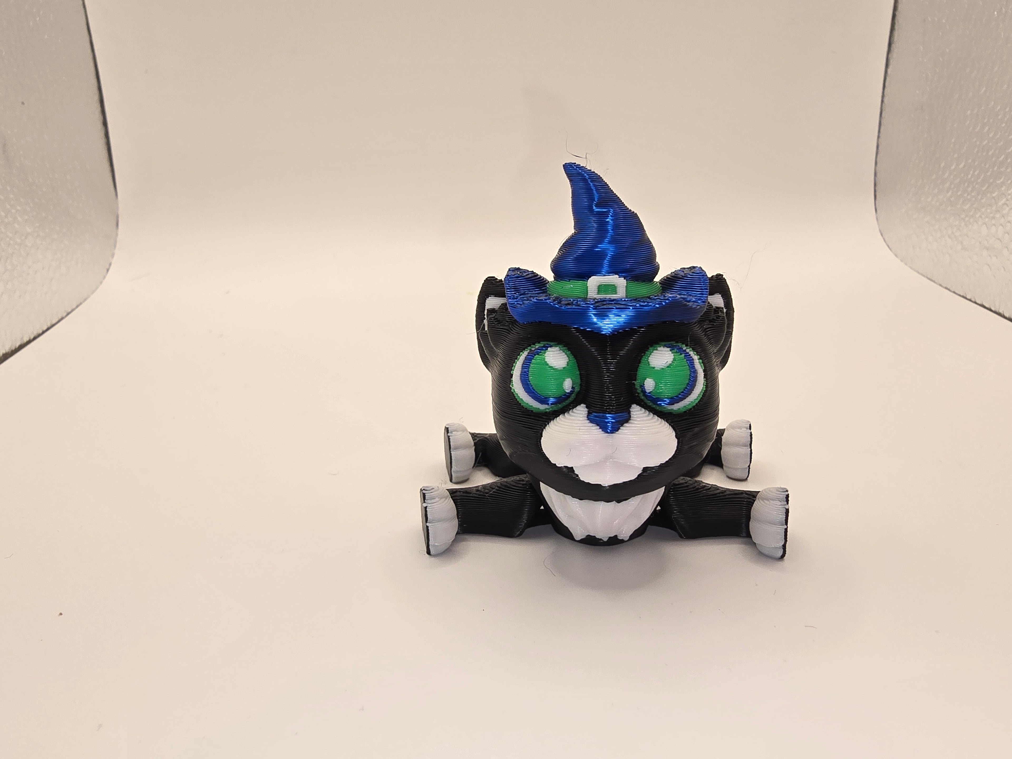 witch cat flexi 3d printed fidget