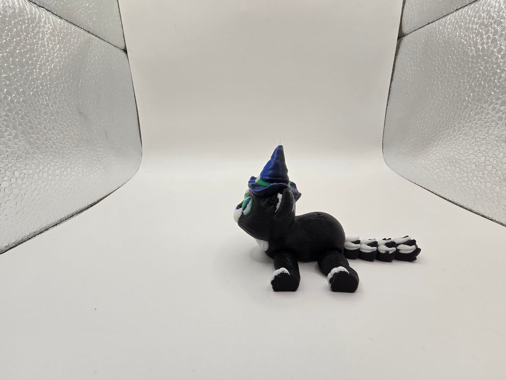witch cat flexi 3d printed fidget