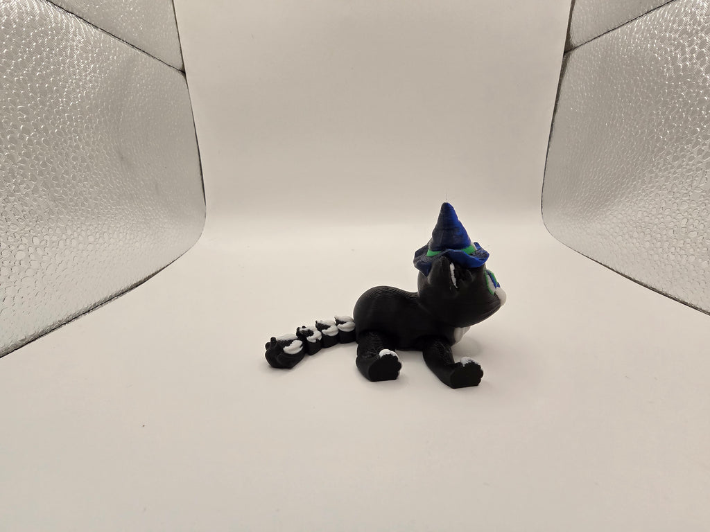 witch cat flexi 3d printed fidget