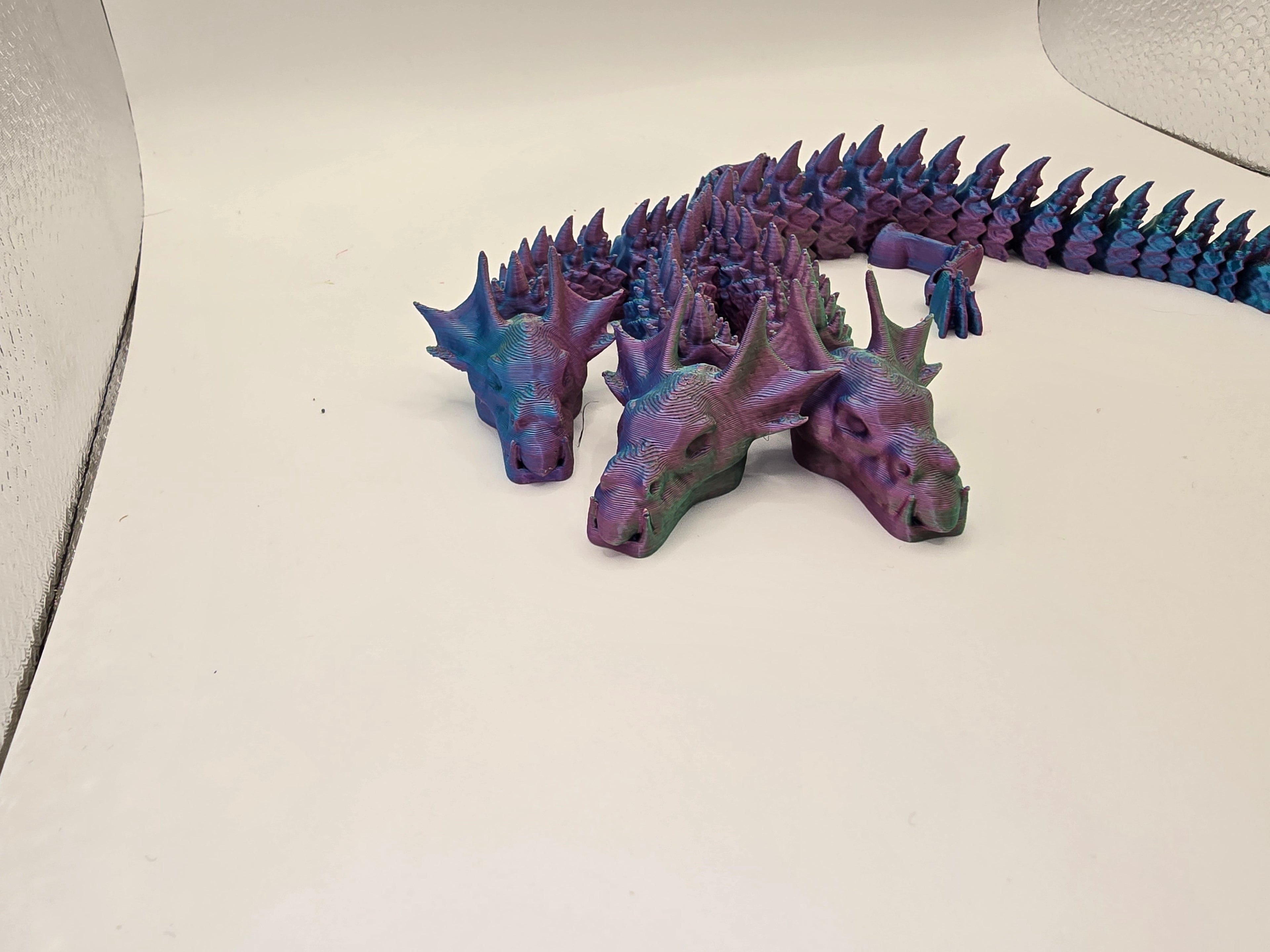 Three Headed Hydra 3D Printed Fidget Flexable - Stress Relief Toy