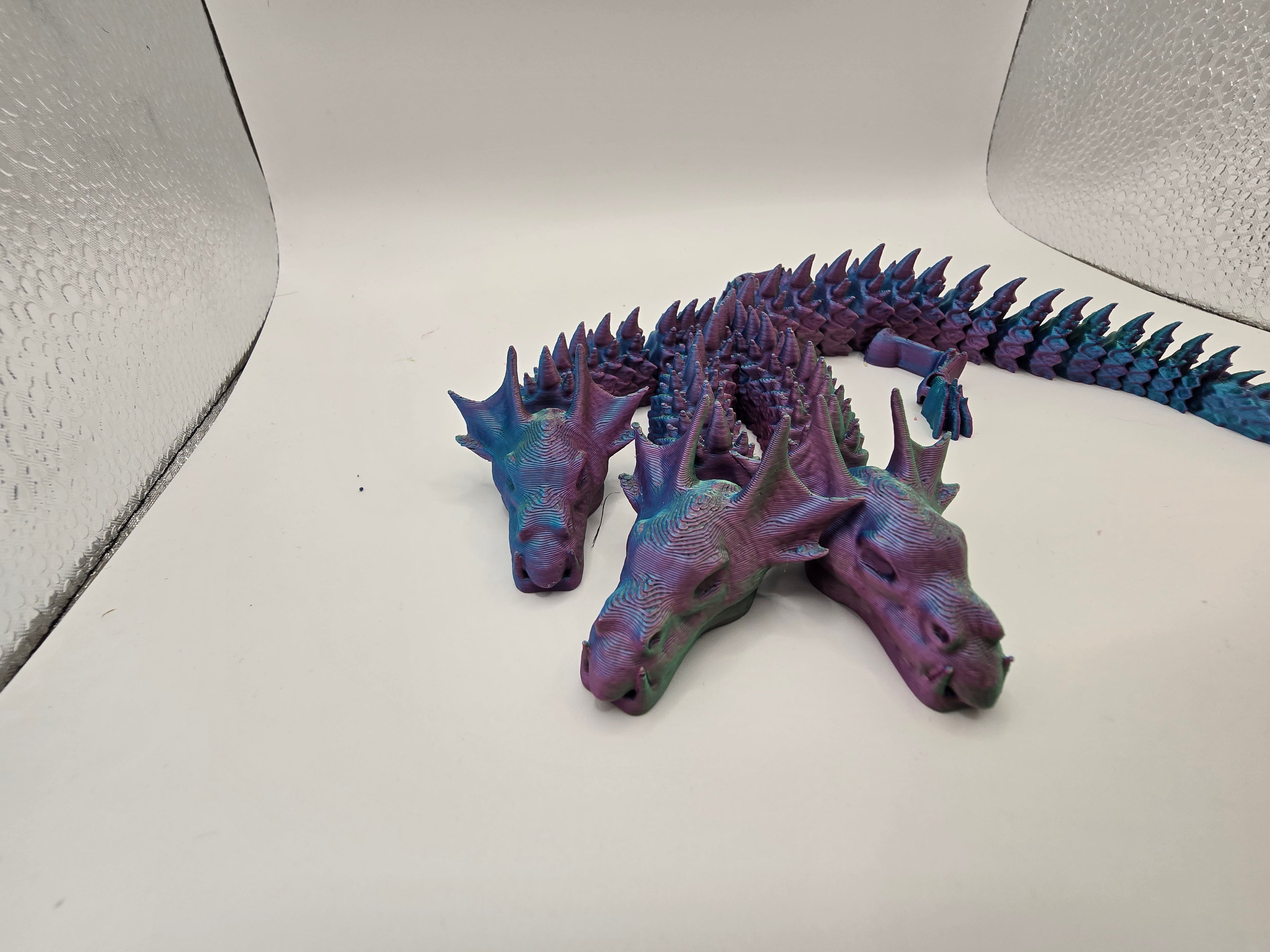 Three Headed Hydra 3D Printed Fidget Flexable - Stress Relief Toy