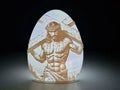 Jesus Carrying the Cross Lithophane Egg Tea Light