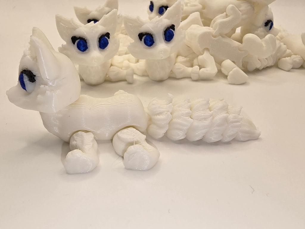 artic fox 3d printed fidget