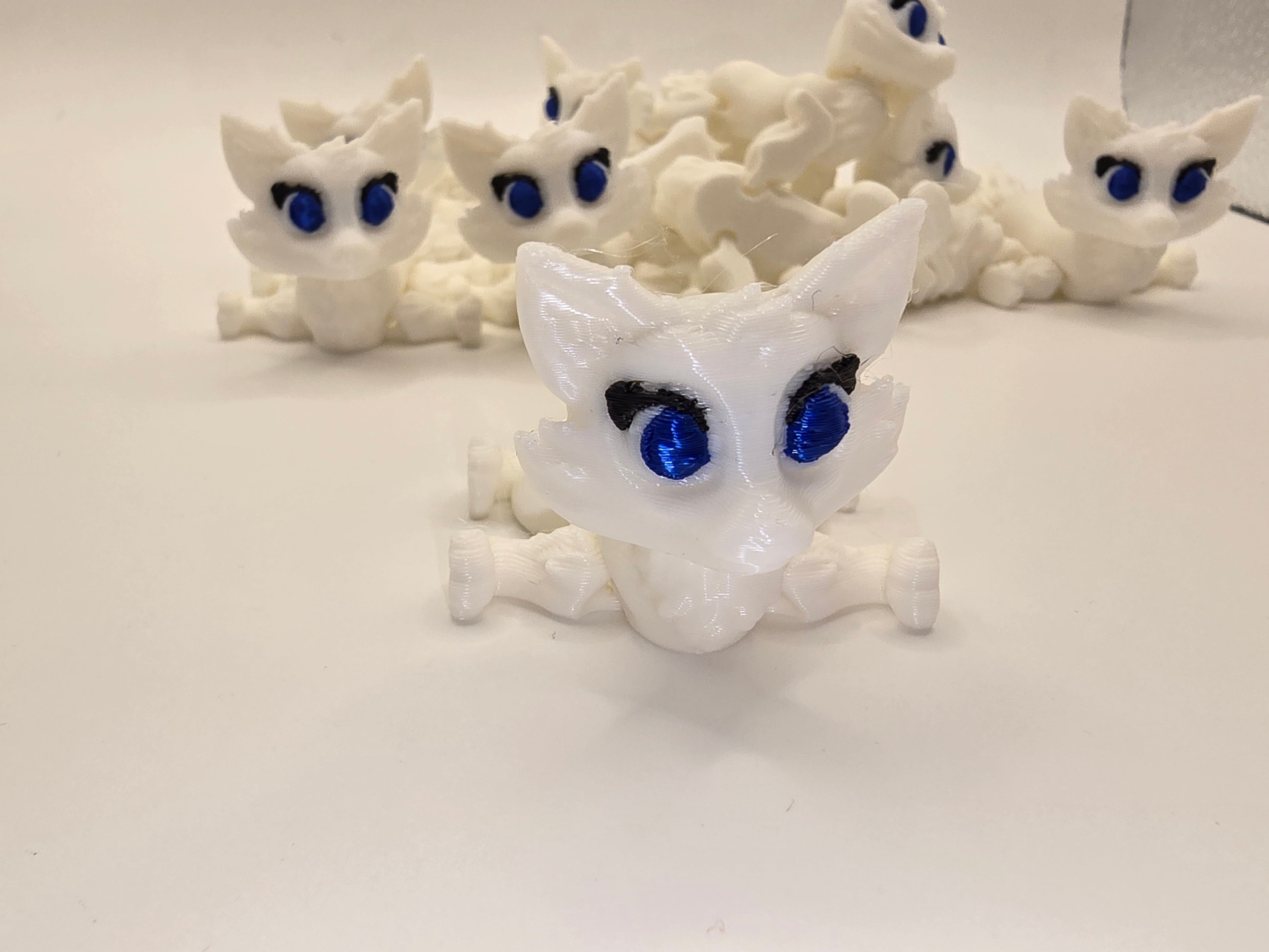 artic fox 3d printed fidget