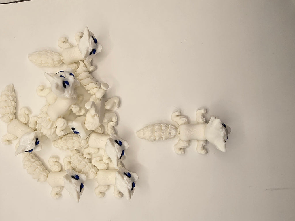 artic fox 3d printed fidget