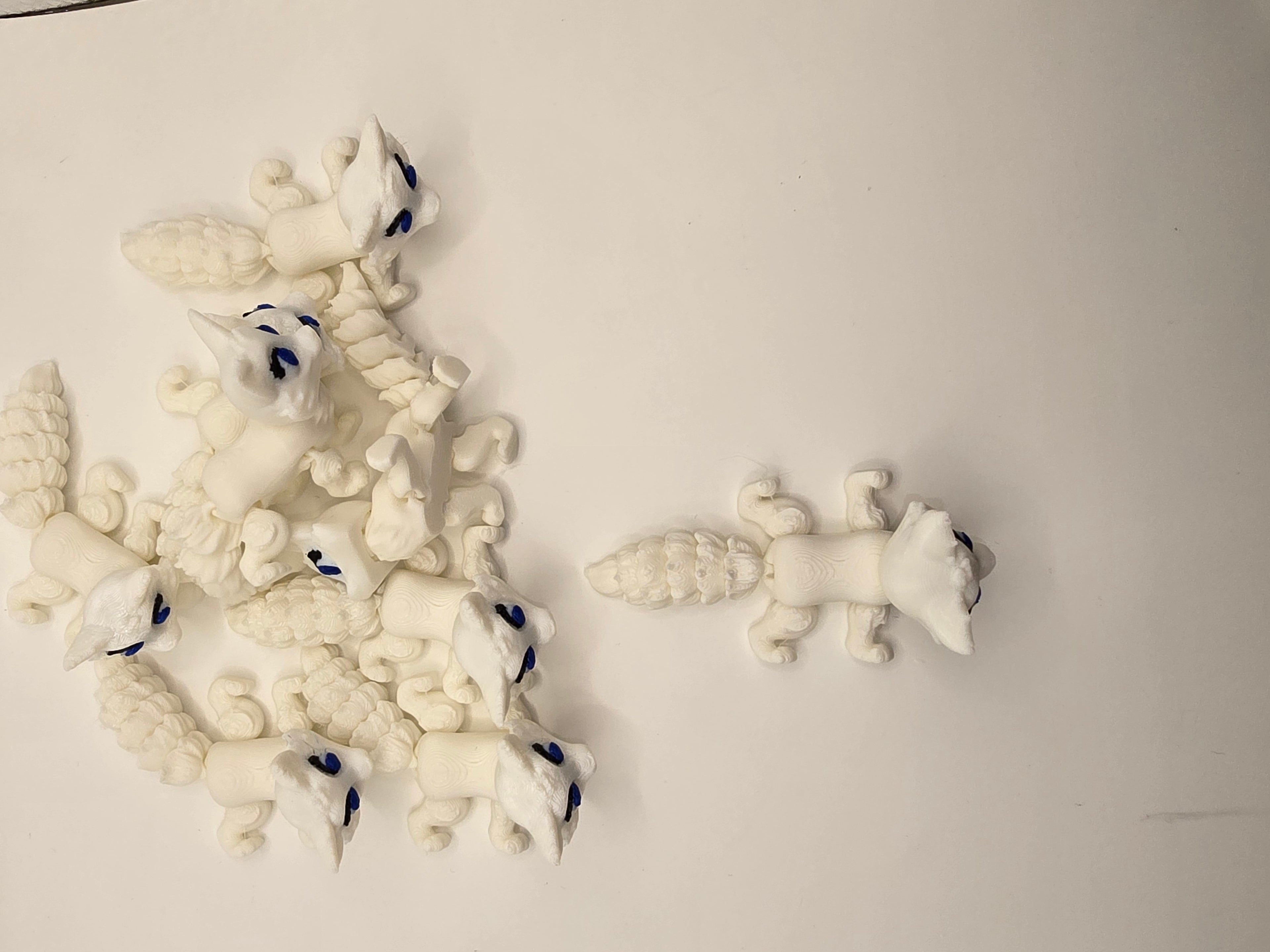 artic fox 3d printed fidget