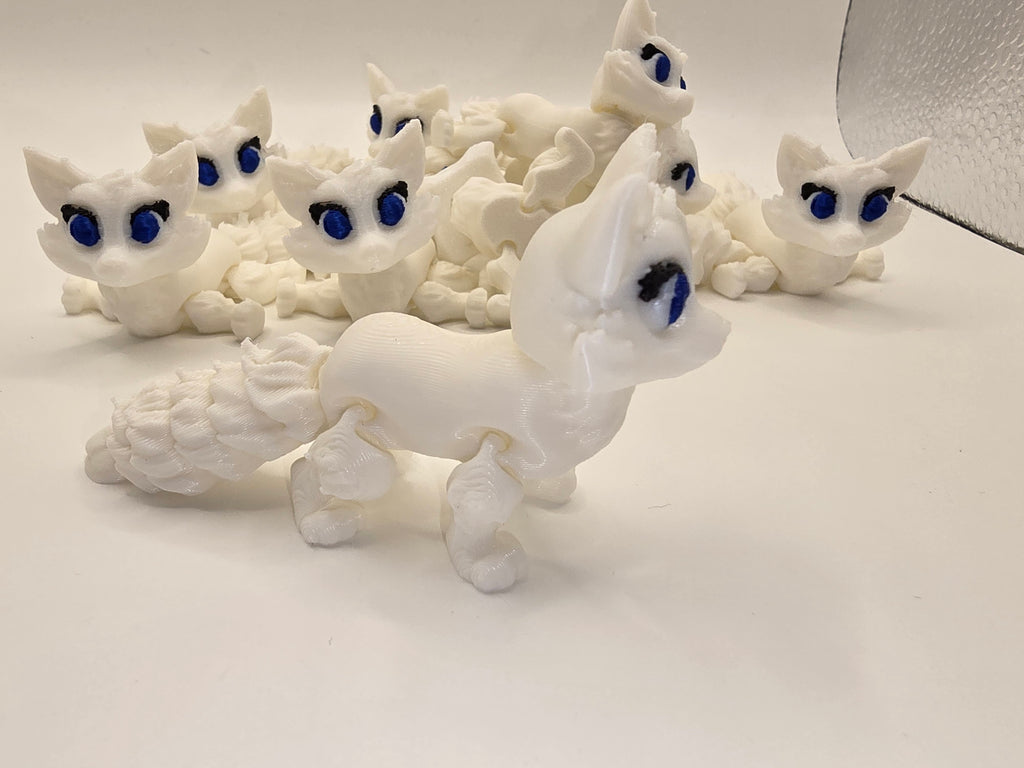 artic fox 3d printed fidget