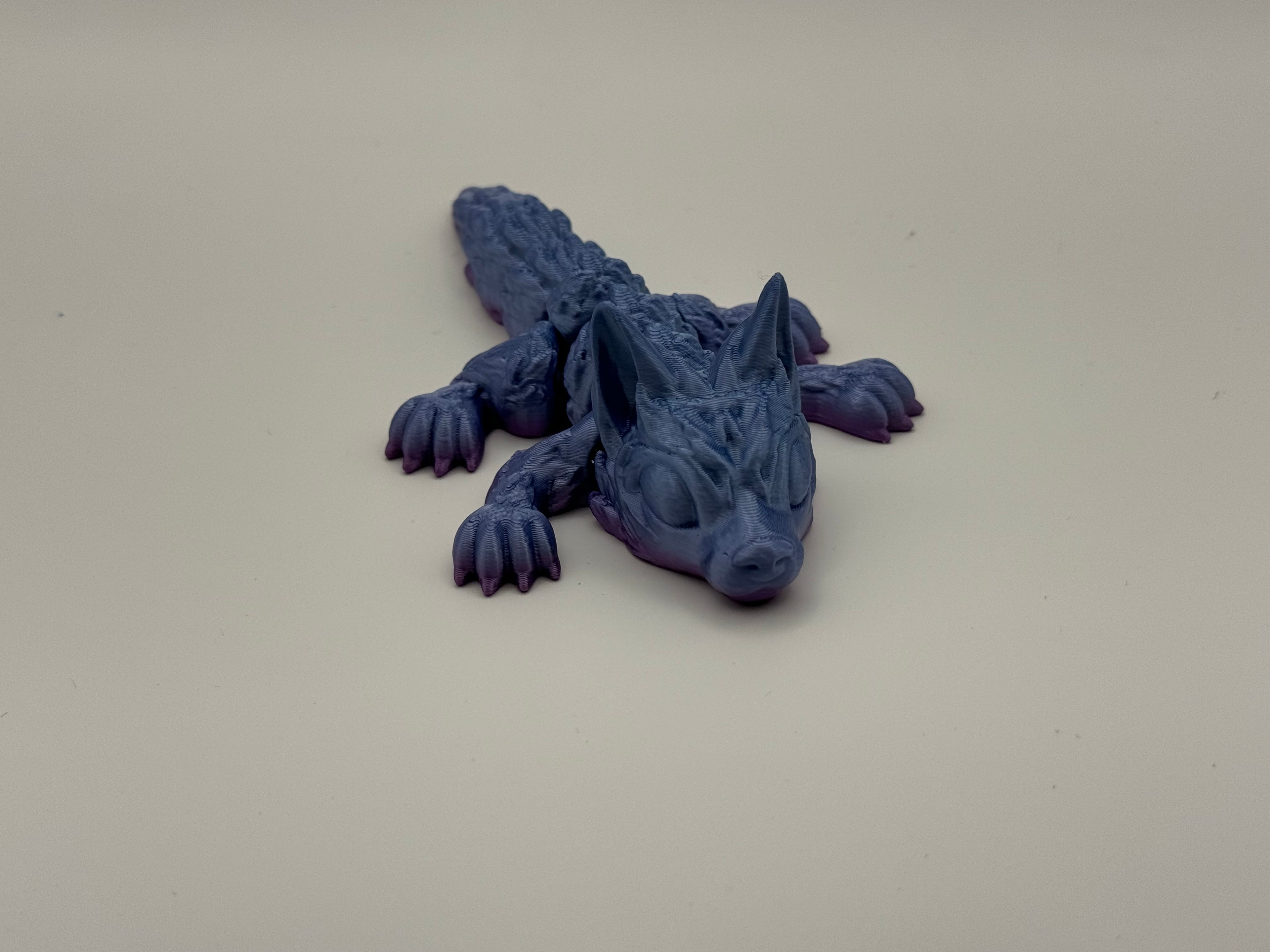 Wolf Pup 3D Printed Figurine - Unique and Eye-Catching Toy Figure for Collectors
