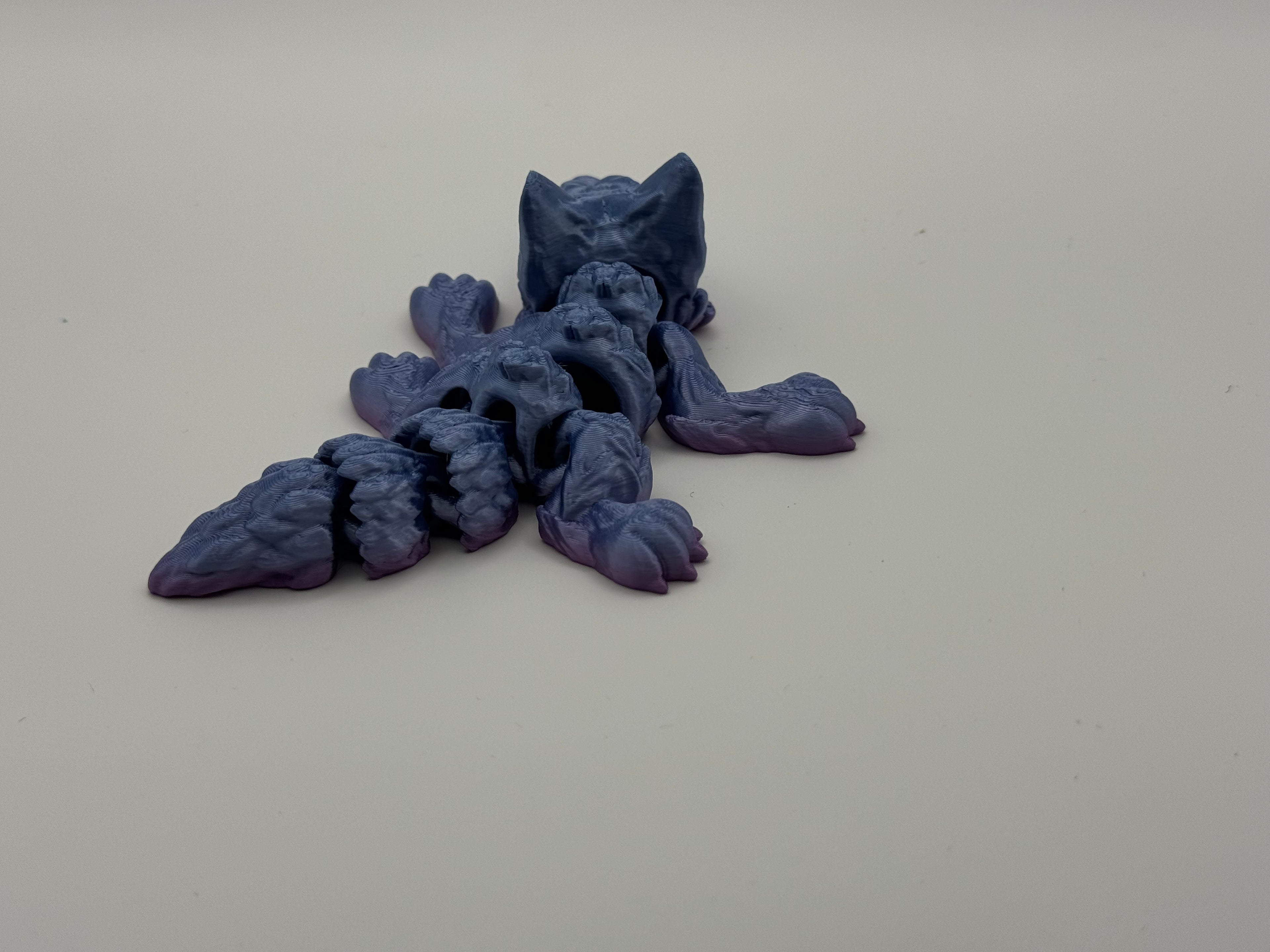 Wolf Pup 3D Printed Figurine - Unique and Eye-Catching Toy Figure for Collectors
