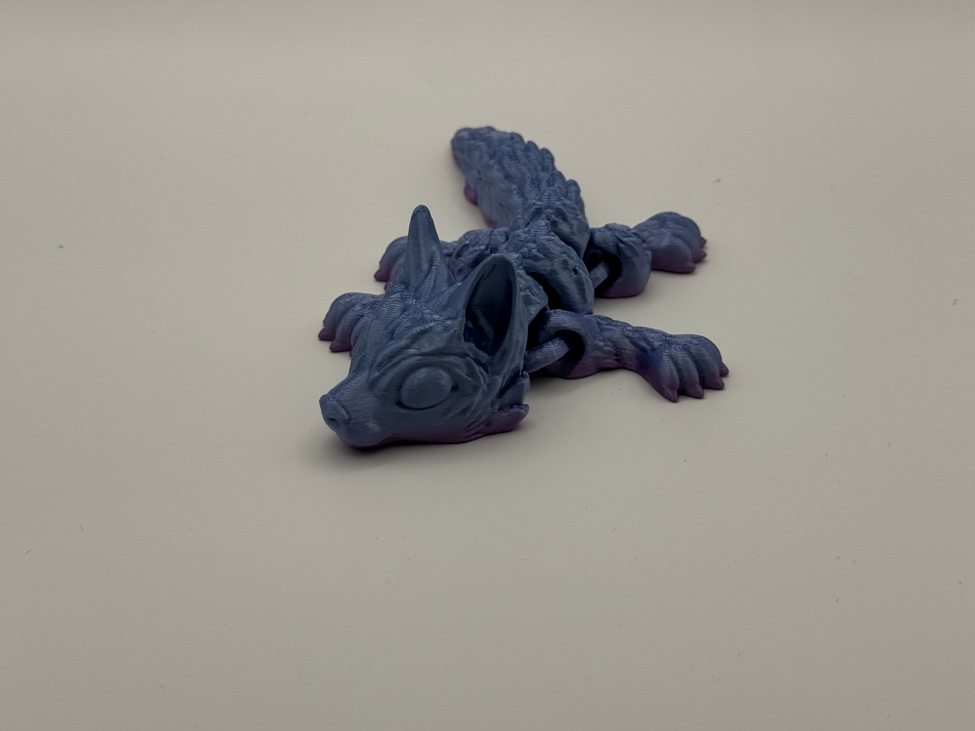 Wolf Pup 3D Printed Figurine - Unique and Eye-Catching Toy Figure for Collectors