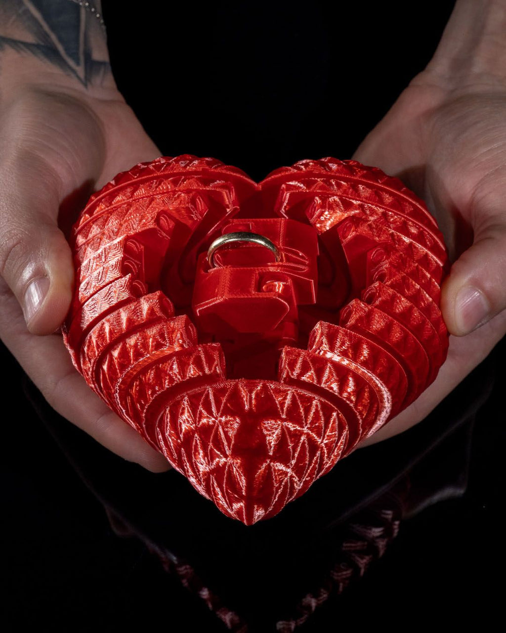 Open Heart Ring Gift Box