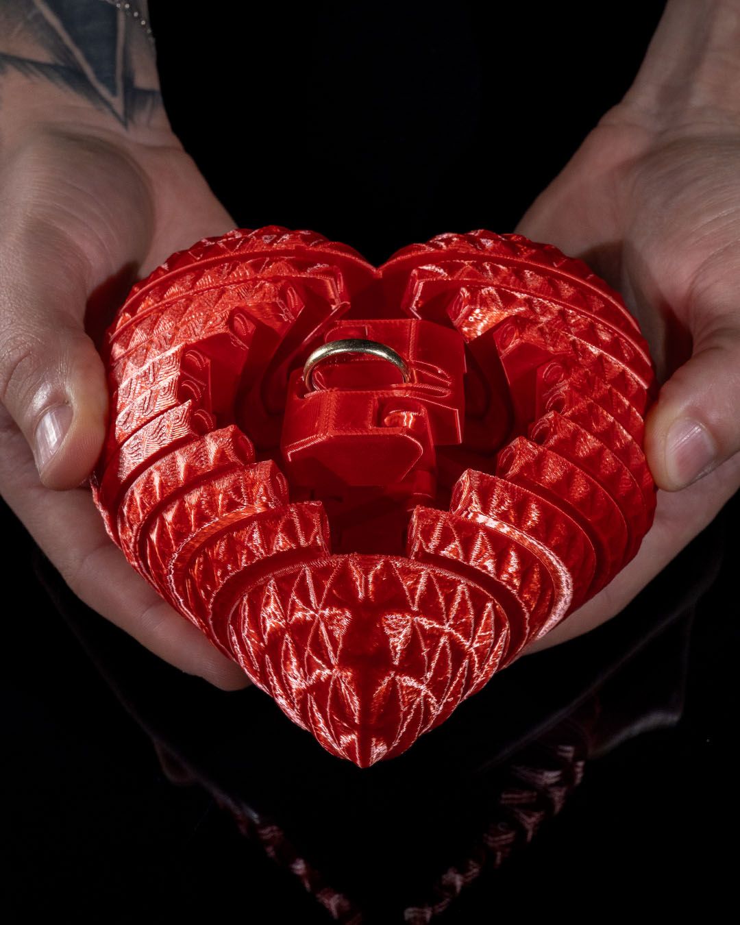 Open Heart Ring Gift Box