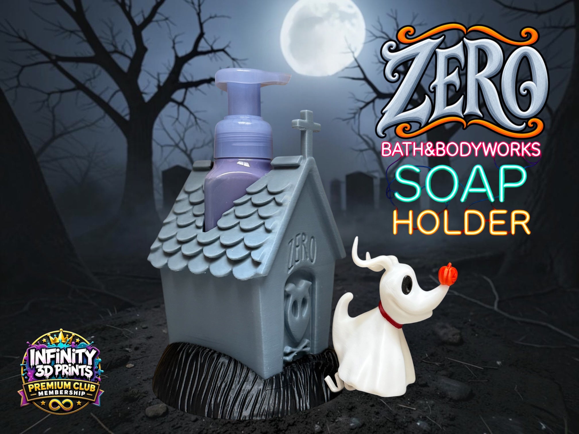 Zero the Ghost Dog BBW Soap Holder