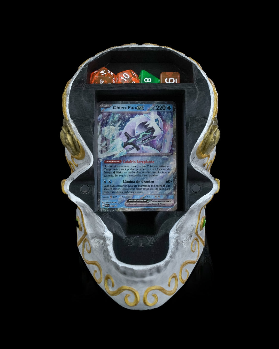 Skull with a Secret Deck & Dice  Box