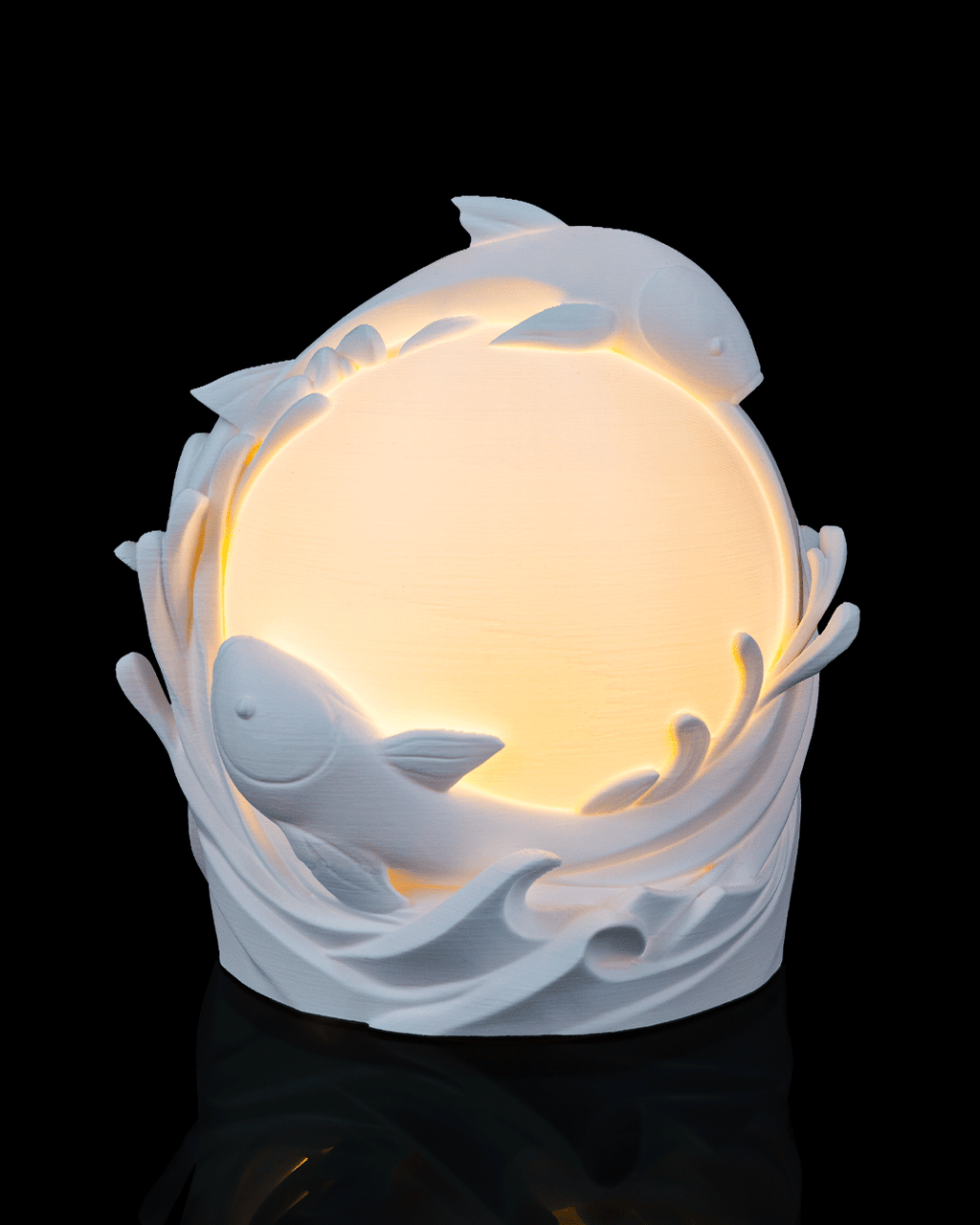 Twin Fish Table lamp