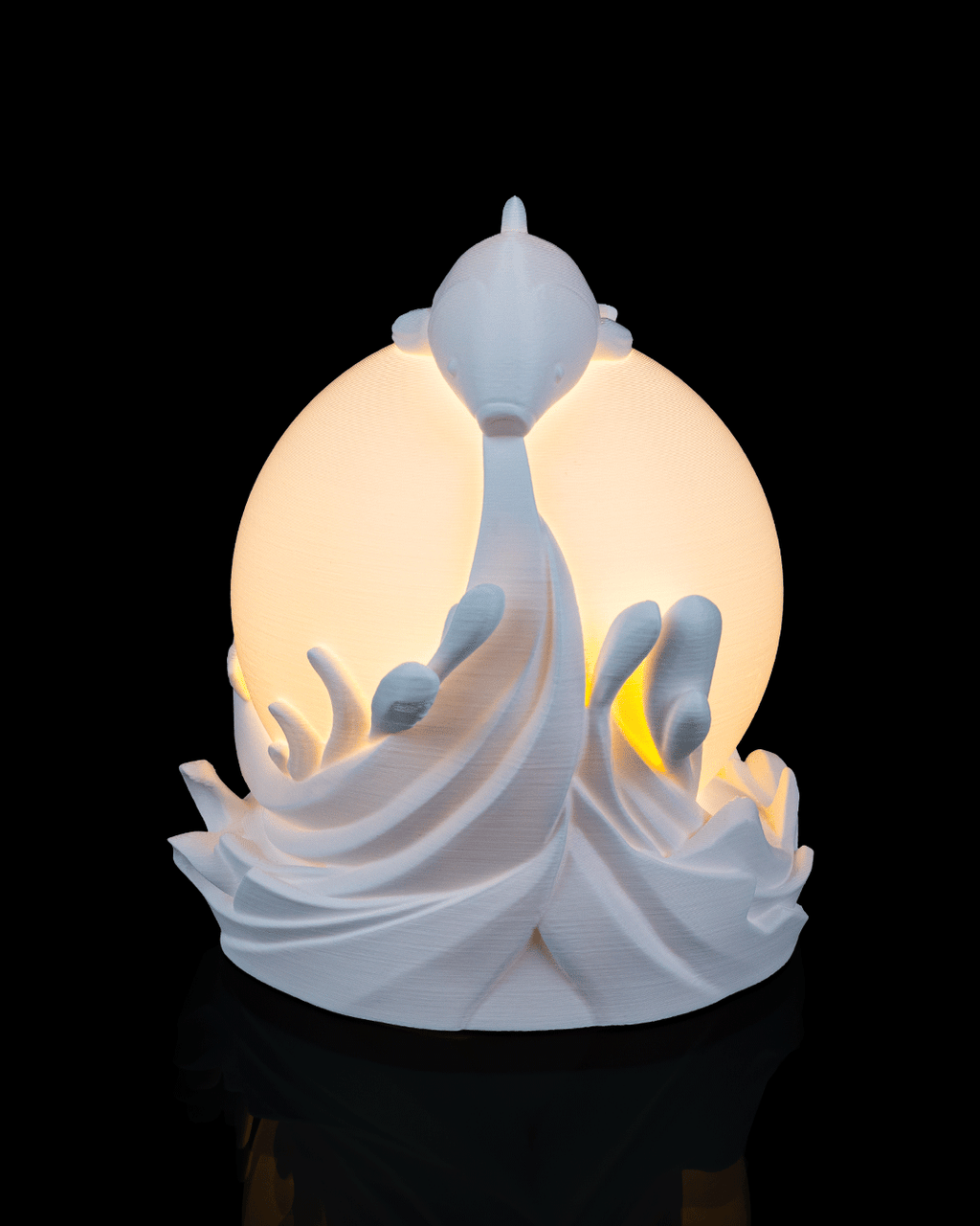 Twin Fish Sphere - Table Lamp