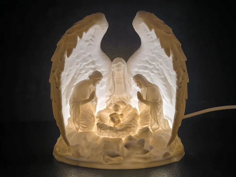 Angel Nativity Tea Light Holder