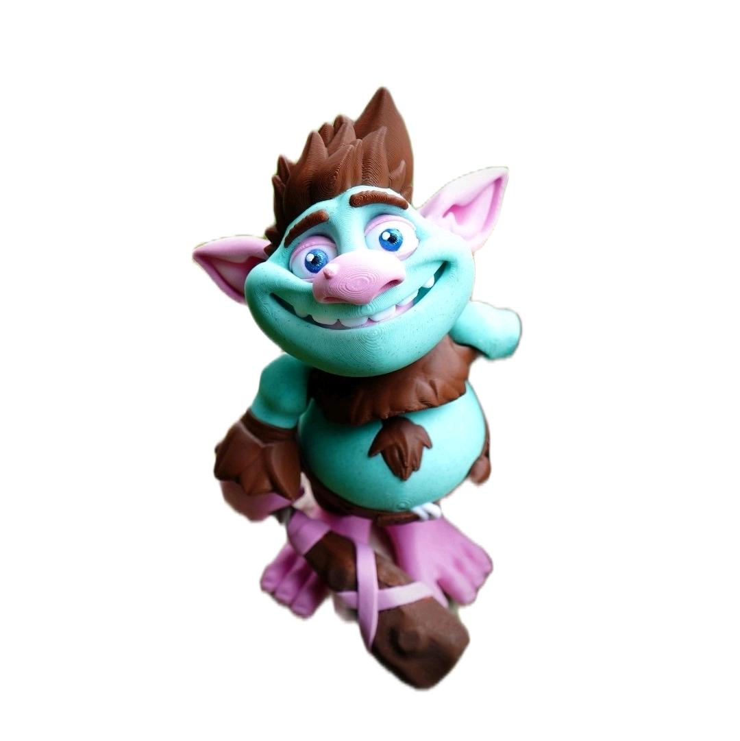 Flexi Mysterious Troll Figurine Decor for Home and Office