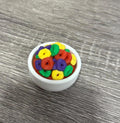 Cereal Clicker Toy Keychain 3D Printed, Cheerios, Fruit Loops, Reese’s Puffs, Lucky Charms, Coco Puffs, stress relief, fidget toy