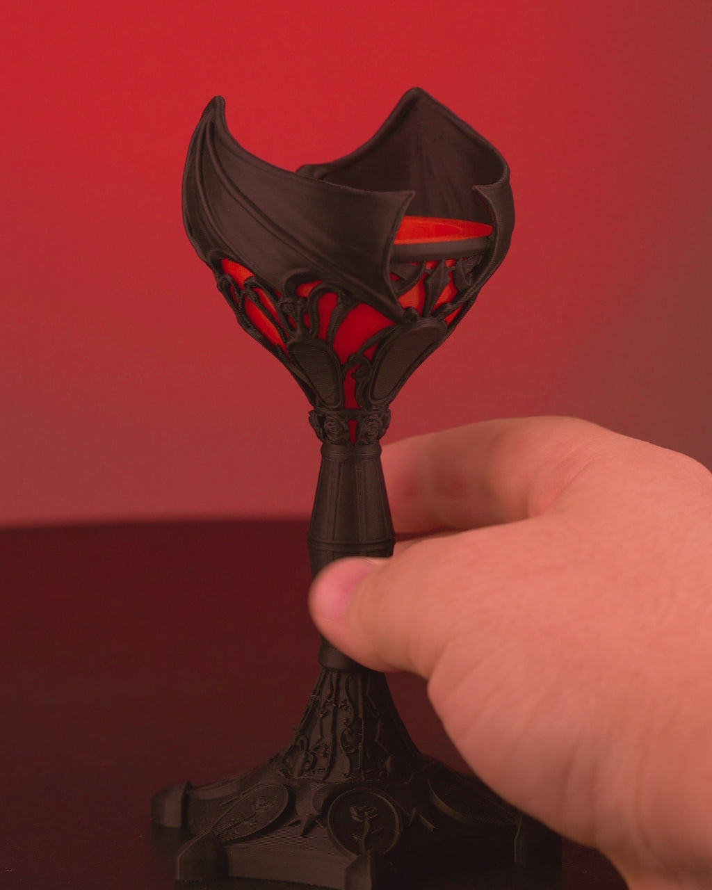 Dark Chalice Candle Holder